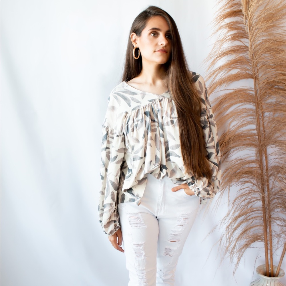 MEADOW PRINT BLOUSE
